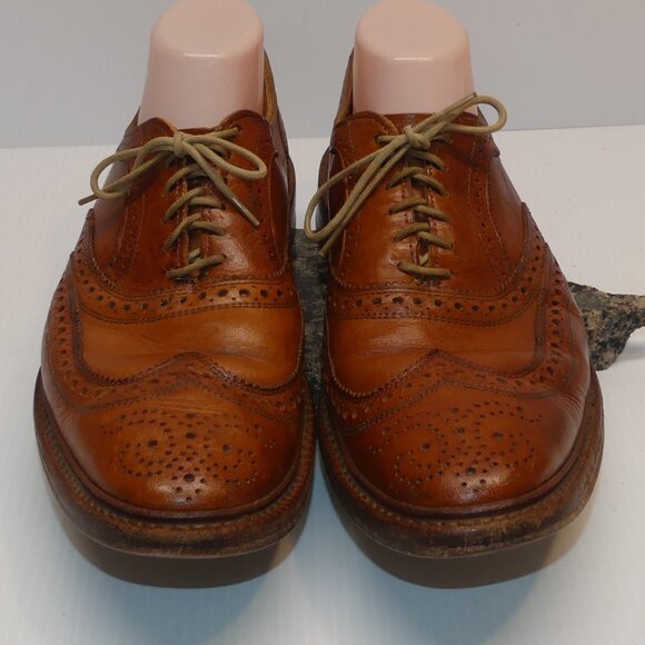 Men\'s Allen Edmonds McTavish wingtip brogue walnut leather dress sz 10 main image 11
